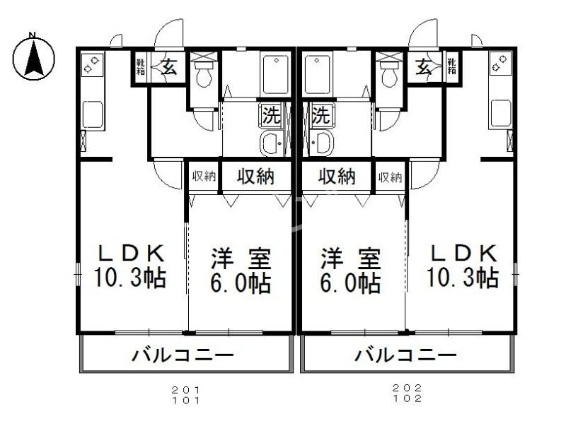 シャルパンテの物件間取画像