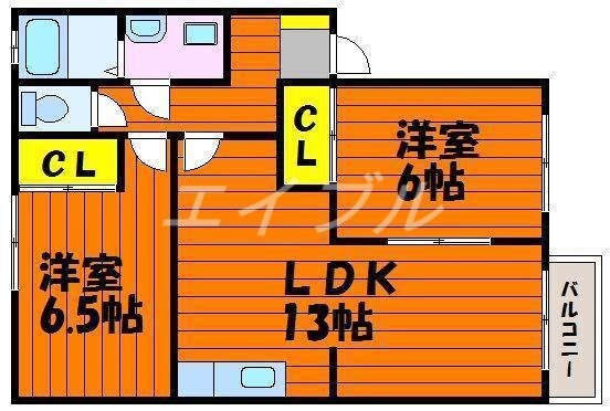 パルクプレッソ　Ａ棟の物件間取画像