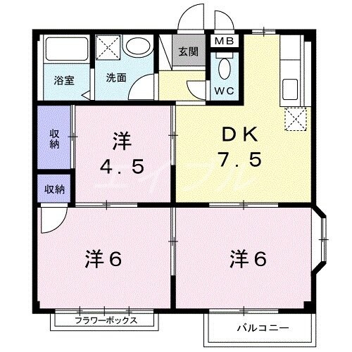 エルディム定金Ⅲの物件間取画像