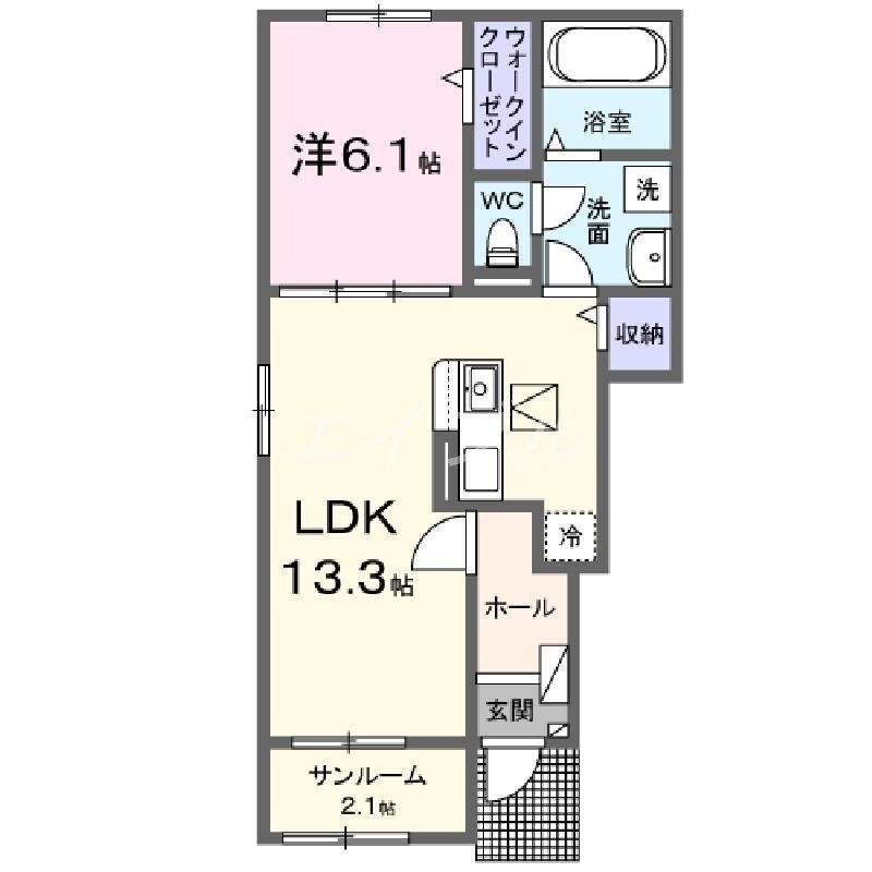 プルメリアの物件間取画像