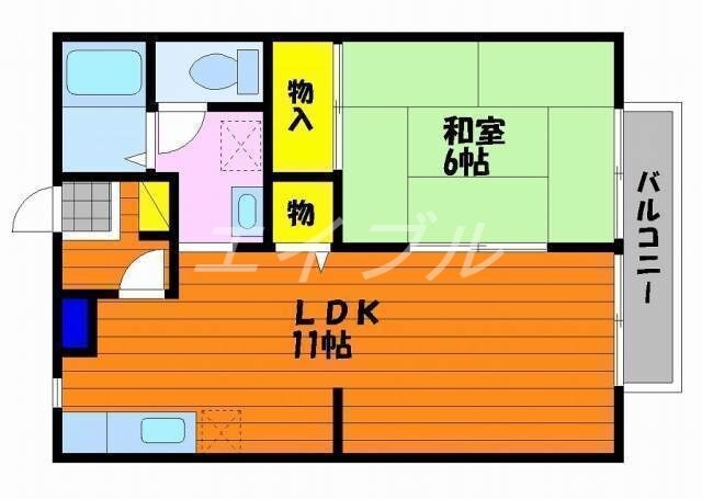 モデラートパートⅡＢ棟の物件間取画像