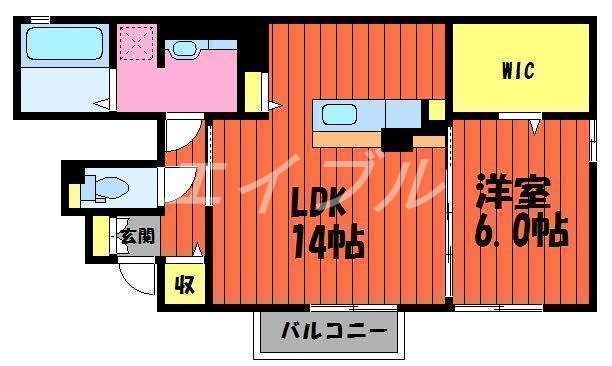 リーフの物件間取画像