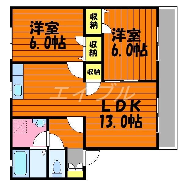 グランシャリオ　Ｂ棟の物件間取画像