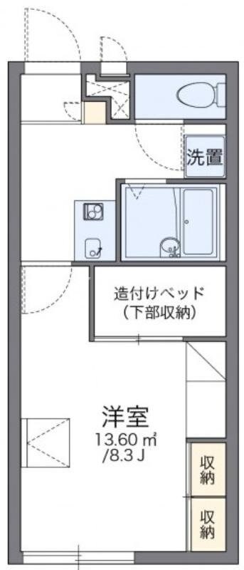 レオパレスエスポワール河内の物件間取画像