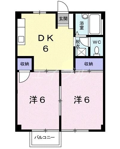 シティハイツ小銭Ａの物件間取画像