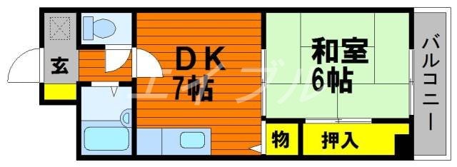 トーコーレジデンス豊成の物件間取画像