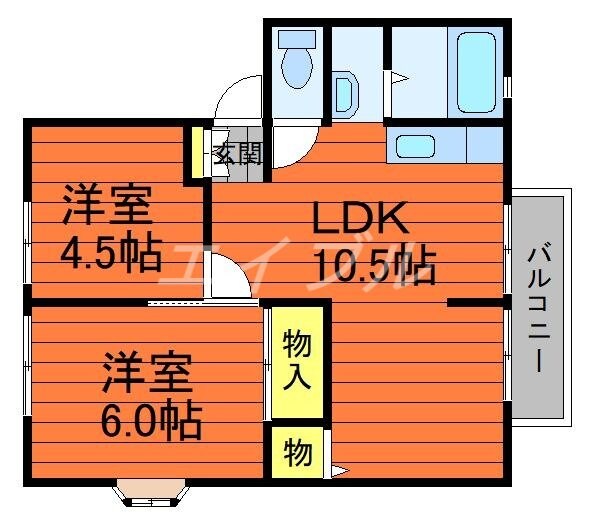 エポック広江　Ｂ棟の物件間取画像