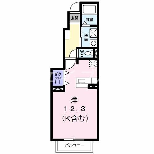 クラール大高Ａの物件間取画像