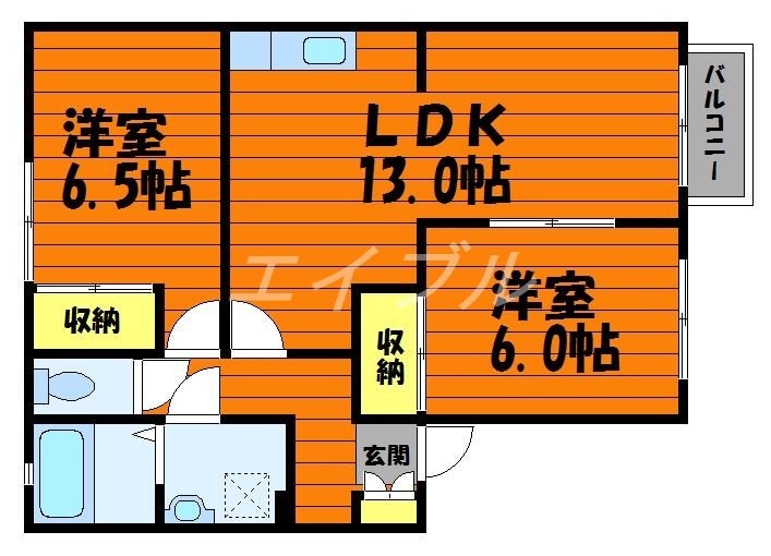 パルクプレッソ　B棟の物件間取画像