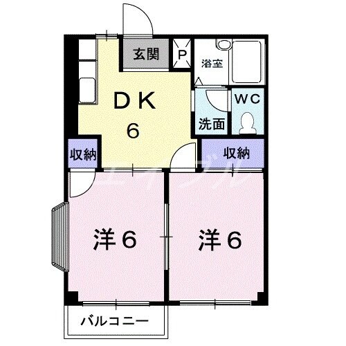 エルディム山崎の物件間取画像