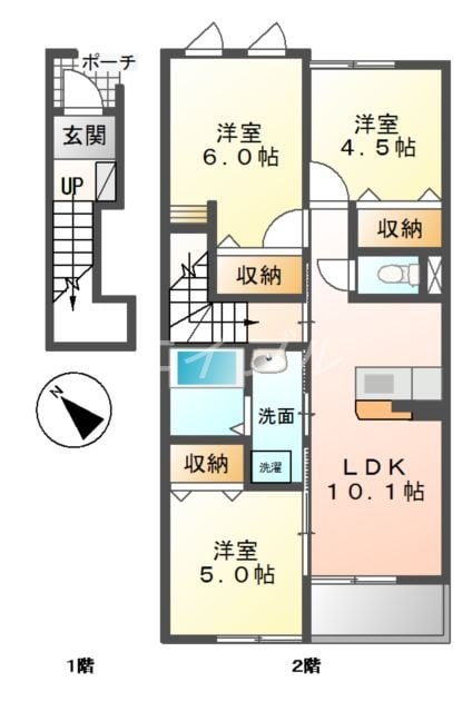 ＦＬＯＷＥＲ　ＲＯＡＤ　３２５の物件間取画像