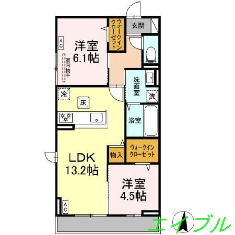 カンパニュラの物件間取画像