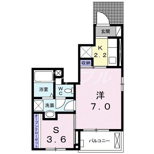 プリムローズＮの物件間取画像