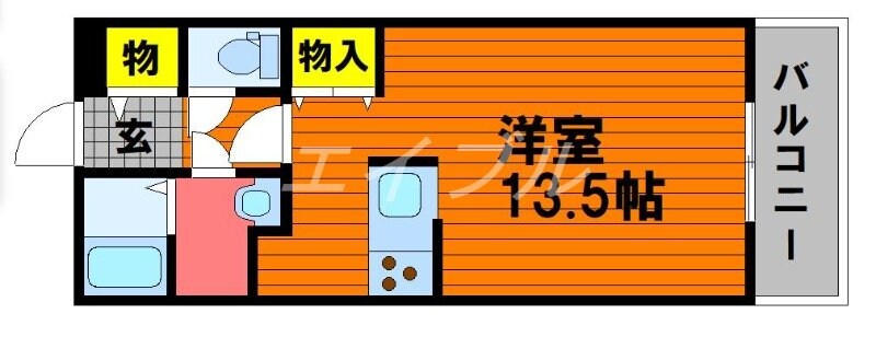 エメロードＣの物件間取画像