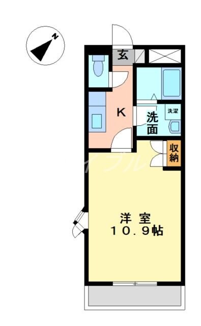 コンフォールの物件間取画像