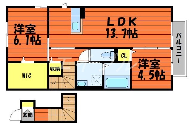 ザルツブルク中林の物件間取画像