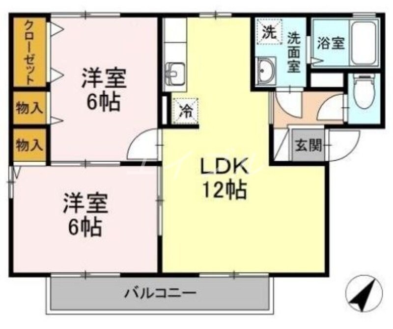 ぷらむハイツ　Ａ棟の物件間取画像