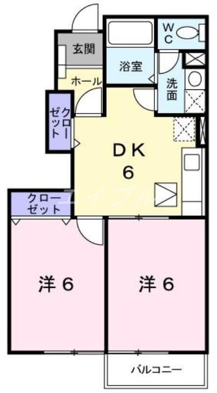 ポポラーレ　リヴの物件間取画像