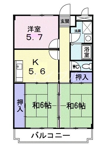 ニューマリッチ笹沖の物件間取画像