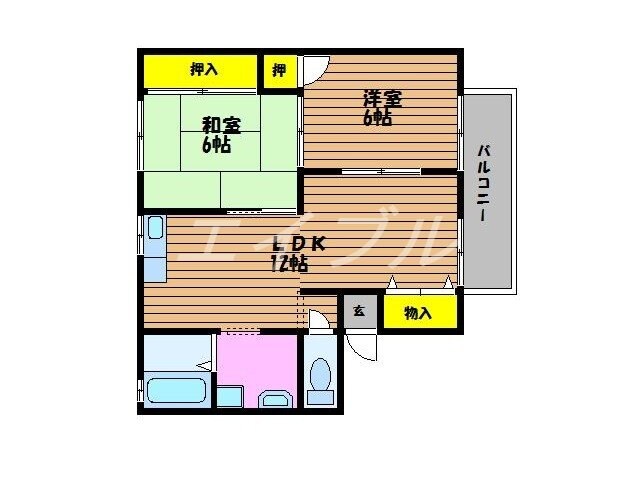 プチヴェールＳＡＴＯＨの物件間取画像