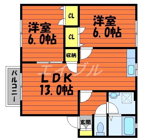 グランシャリオ　C棟の物件間取画像