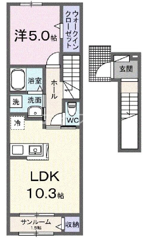 エザンスの物件間取画像