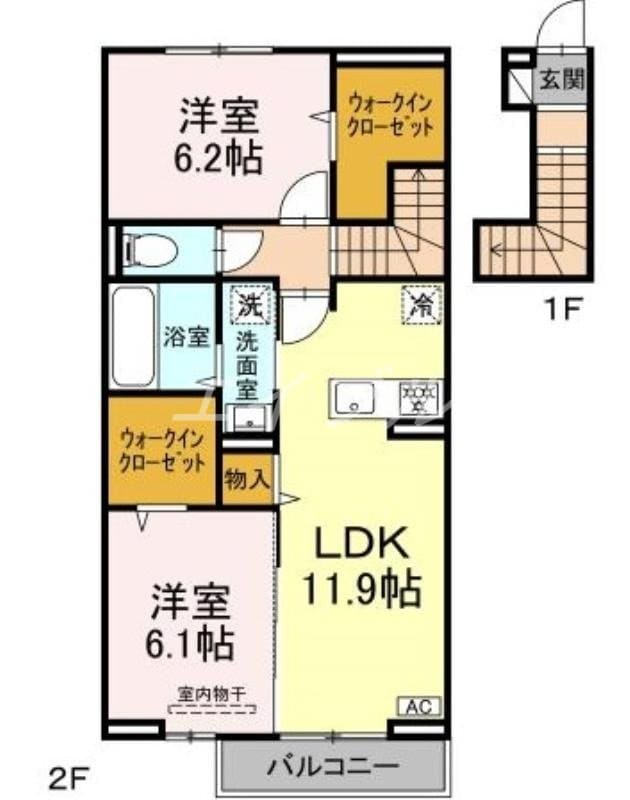 ハピネス・フォーの物件間取画像