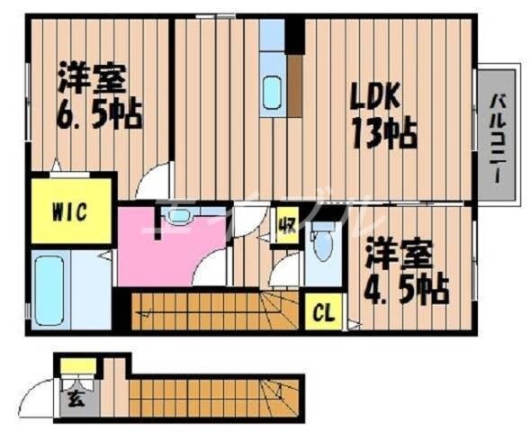 フェニックス　B棟の物件間取画像