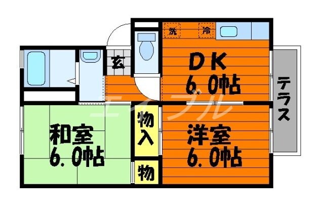 コーポ中野の物件間取画像