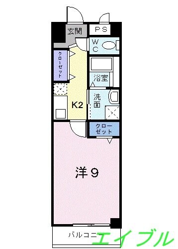 プラシード倉敷の物件間取画像
