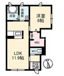 シャーメゾン安原二番館の物件間取画像