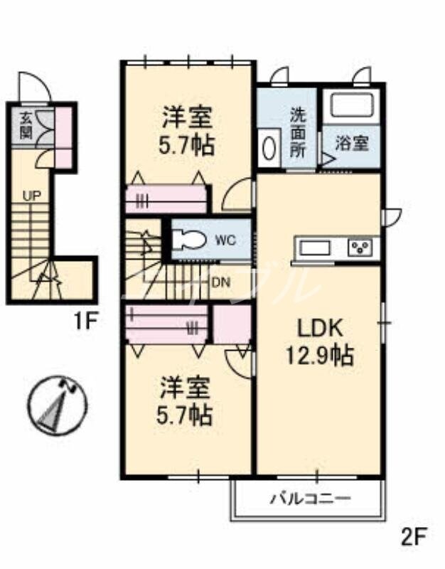 アンビシア　Bの物件間取画像