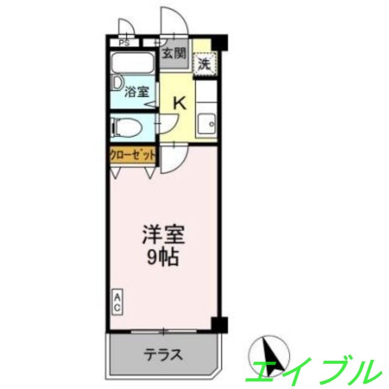 ニューエクセル三宅　Fの物件間取画像