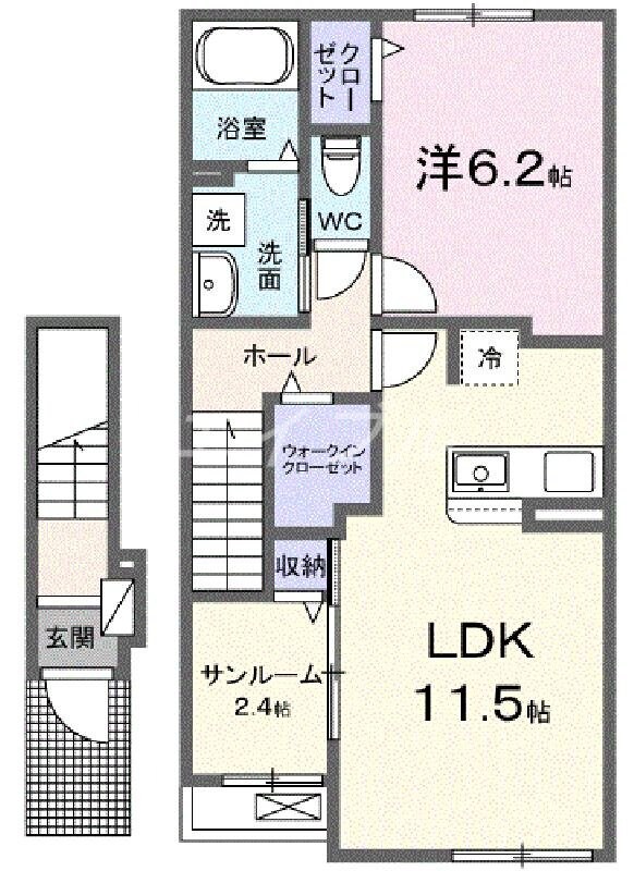 グレイスメゾン　Ｃの物件間取画像