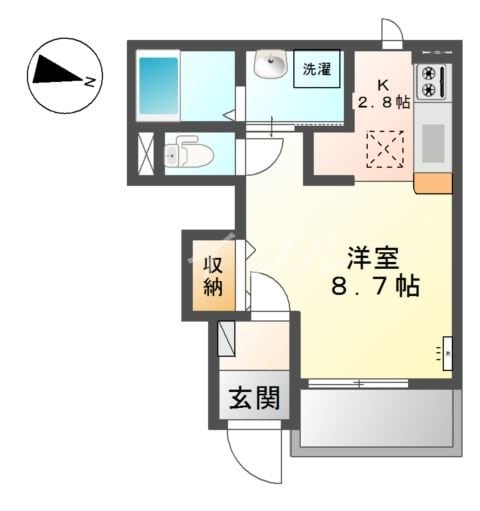 リュミエール辰巳の物件間取画像