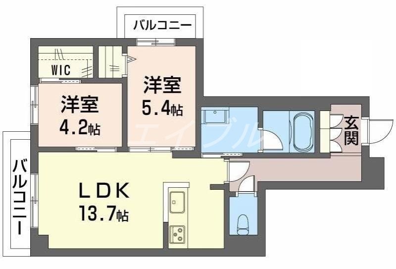 シャーメゾン　シティ　ルイーレの物件間取画像