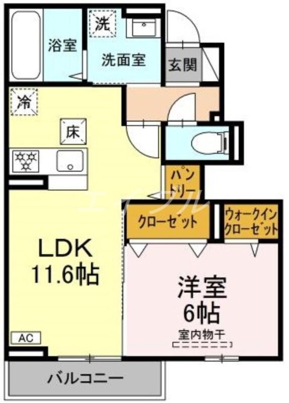 エフフォーリアの物件間取画像