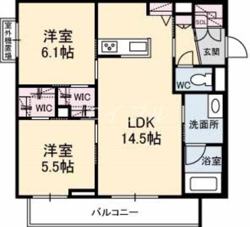 アベニール千鶴の物件間取画像