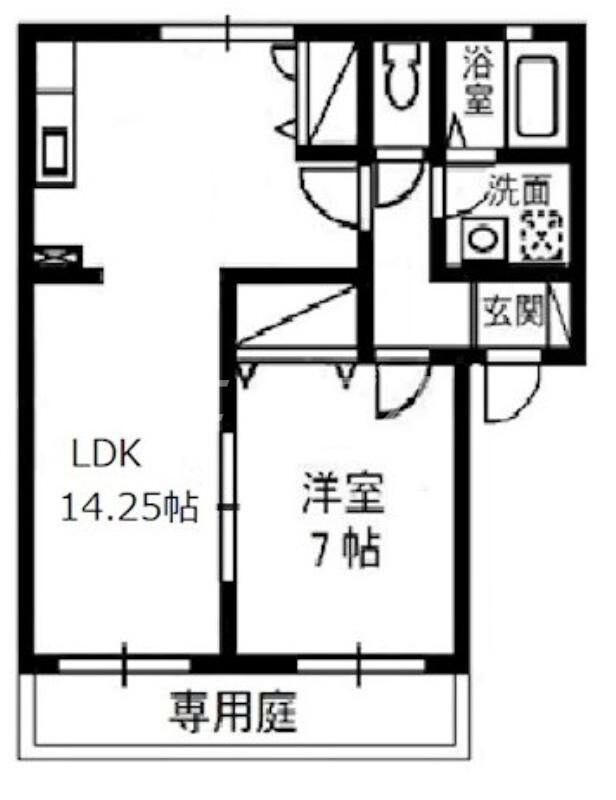 プリムローズＢの物件間取画像