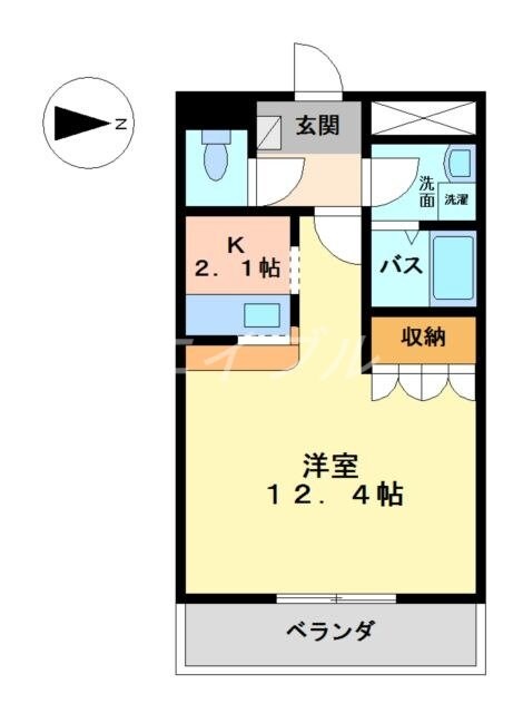 アメニティーハウス２番館の物件間取画像