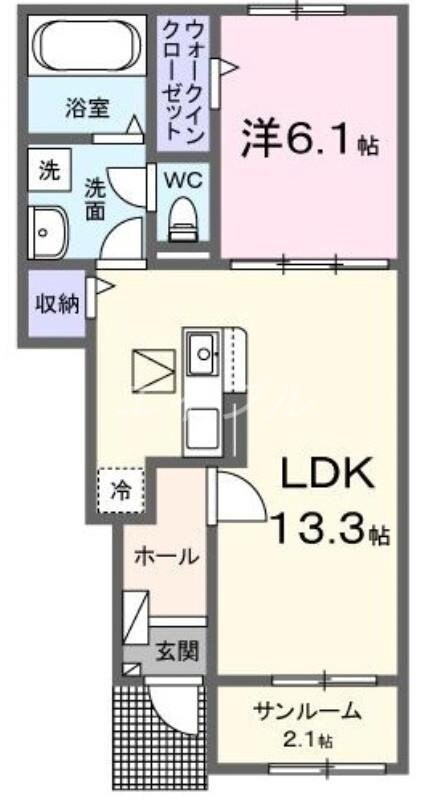 コンフォート栄の物件間取画像