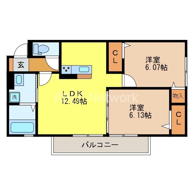 ヴィヴァレスの物件間取画像