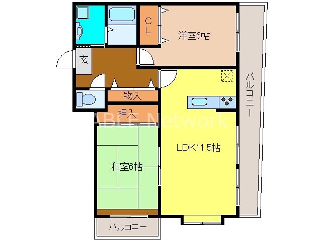 ウエストリバー基山の物件間取画像