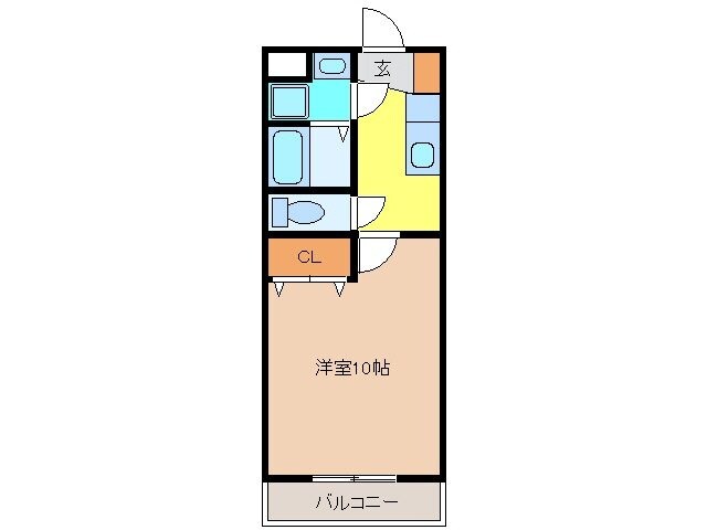 サニーハイツ一番館の物件間取画像