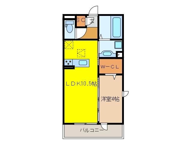 れいめい古賀町の物件間取画像