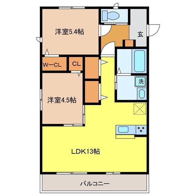 ヴェンティＴＯＳＵ弐の物件間取画像