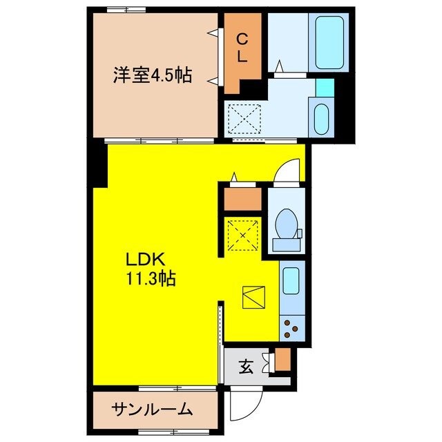 エスペランサ田代の物件間取画像