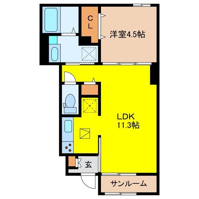 エスペランサ田代の物件間取画像