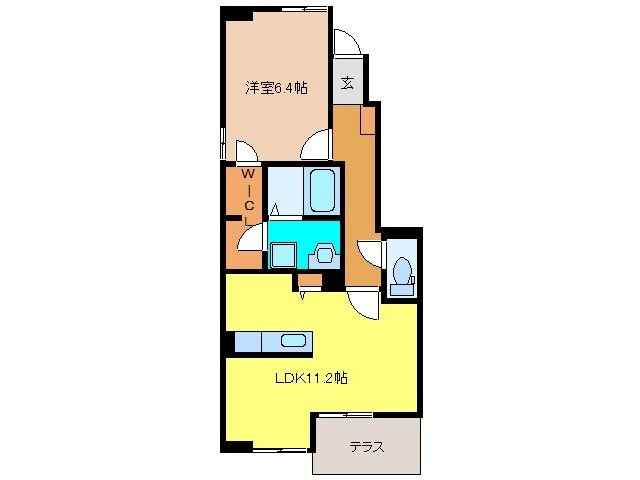 ハクモクレンＣ棟の物件間取画像