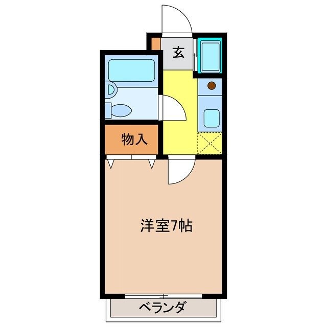 そよ風弐番館の物件間取画像